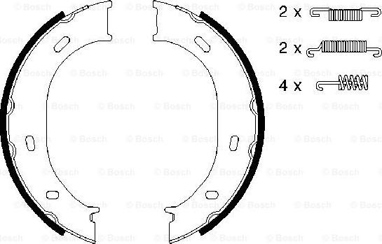 BOSCH 0 986 487 610 - Əyləc başlığı dəsti, dayanacaq əyləci furqanavto.az