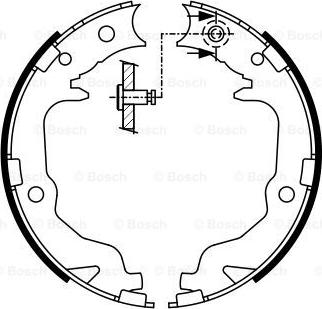 BOSCH 0 986 487 766 - Əyləc başlığı dəsti, dayanacaq əyləci furqanavto.az