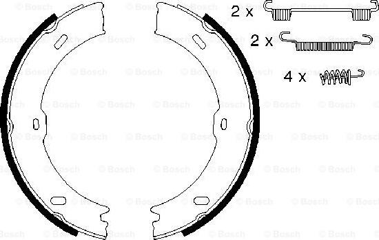 BOSCH 0 986 487 720 - Əyləc başlığı dəsti, dayanacaq əyləci furqanavto.az