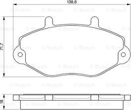 BOSCH 0 986 424 492 - Əyləc altlığı dəsti, əyləc diski furqanavto.az