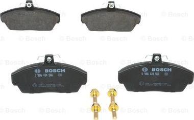 BOSCH 0 986 424 566 - Əyləc altlığı dəsti, əyləc diski furqanavto.az