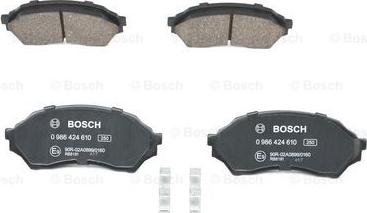 BOSCH 0 986 424 610 - Əyləc altlığı dəsti, əyləc diski furqanavto.az