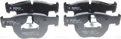 BOSCH 0 986 424 687 - Əyləc altlığı dəsti, əyləc diski furqanavto.az