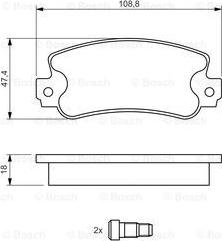 BOSCH 0 986 424 098 - Əyləc altlığı dəsti, əyləc diski www.furqanavto.az