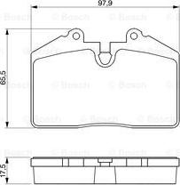 BOSCH 0 986 424 103 - Əyləc altlığı dəsti, əyləc diski furqanavto.az