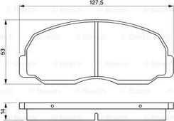 BOSCH 0 986 424 180 - Əyləc altlığı dəsti, əyləc diski furqanavto.az