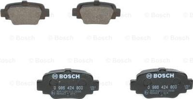 BOSCH 0 986 424 800 - Əyləc altlığı dəsti, əyləc diski furqanavto.az