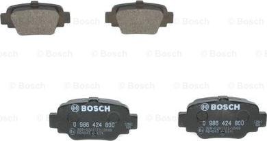 BOSCH 0 986 424 800 - Əyləc altlığı dəsti, əyləc diski furqanavto.az