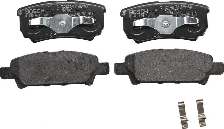 BOSCH 0 986 424 814 - Əyləc altlığı dəsti, əyləc diski furqanavto.az