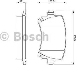 BOSCH 0 986 424 796 - Əyləc altlığı dəsti, əyləc diski furqanavto.az