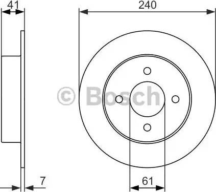 BOSCH 0 986 479 944 - Əyləc Diski furqanavto.az