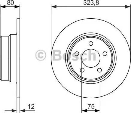 BOSCH 0 986 479 954 - Əyləc Diski furqanavto.az