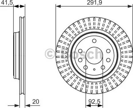 BOSCH 0 986 479 950 - Əyləc Diski furqanavto.az