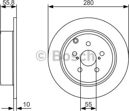 BOSCH 0 986 479 969 - Əyləc Diski furqanavto.az