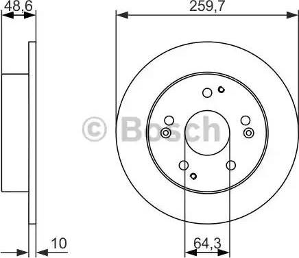 BOSCH 0 986 479 964 - Əyləc Diski furqanavto.az