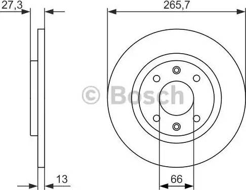 BOSCH 0 986 479 909 - Əyləc Diski furqanavto.az