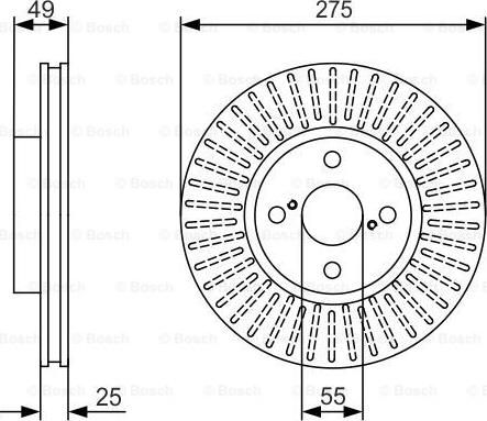 BOSCH 0 986 479 971 - Əyləc Diski furqanavto.az