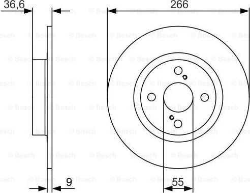 BOSCH 0 986 479 977 - Əyləc Diski furqanavto.az