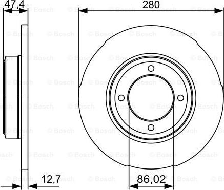 BOSCH 0 986 479 493 - Əyləc Diski furqanavto.az