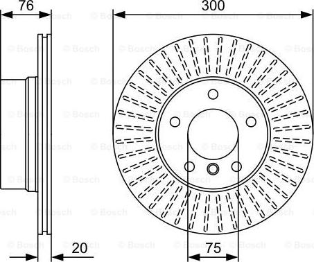 BOSCH 0 986 479 497 - Əyləc Diski furqanavto.az