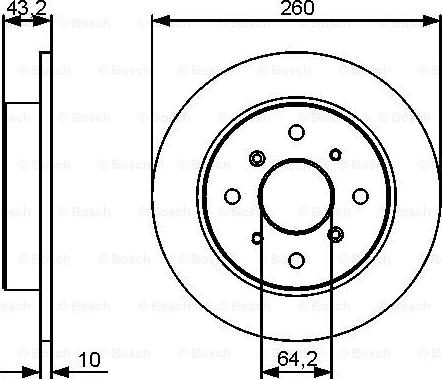 BOSCH 0 986 479 447 - Əyləc Diski furqanavto.az