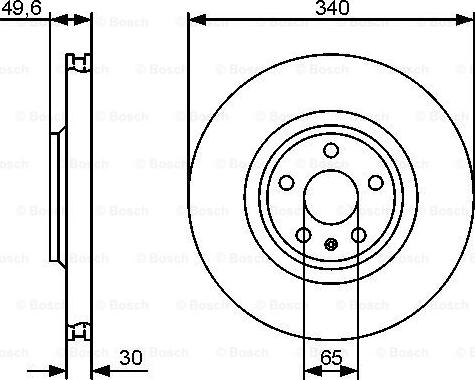 BOSCH 0 986 479 464 - Əyləc Diski furqanavto.az