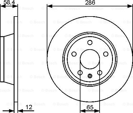 BOSCH 0 986 479 465 - Əyləc Diski furqanavto.az