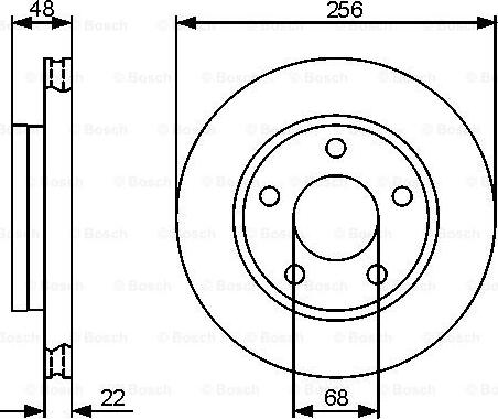 BOSCH 0 986 479 463 - Əyləc Diski furqanavto.az