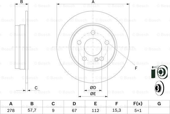 BOSCH 0 986 479 409 - Əyləc Diski furqanavto.az