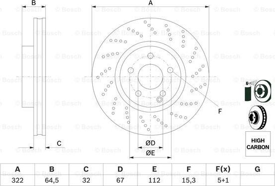 BOSCH 0 986 479 408 - Əyləc Diski furqanavto.az