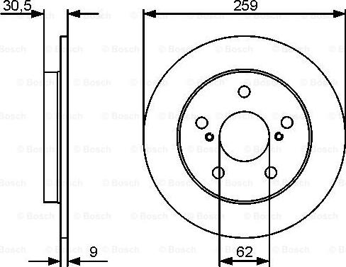 BOSCH 0 986 479 418 - Əyləc Diski furqanavto.az