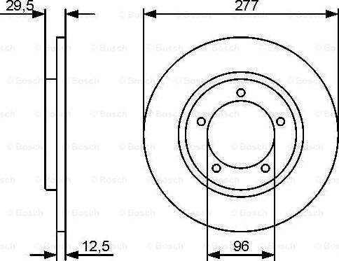 BOSCH 0 986 479 487 - Əyləc Diski furqanavto.az