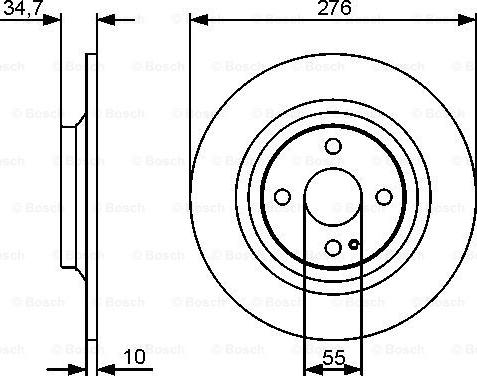 BOSCH 0 986 479 473 - Əyləc Diski furqanavto.az