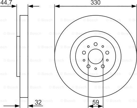 BOSCH 0 986 479 593 - Əyləc Diski furqanavto.az