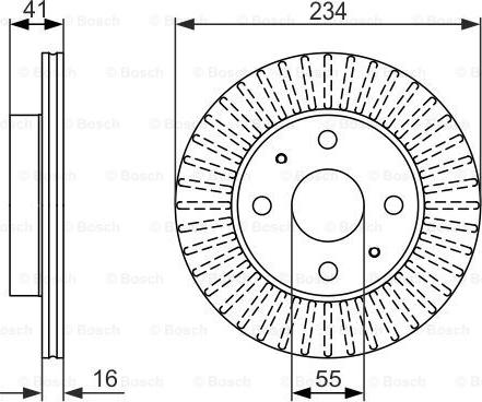 BOSCH 0 986 479 C18 - Əyləc Diski furqanavto.az