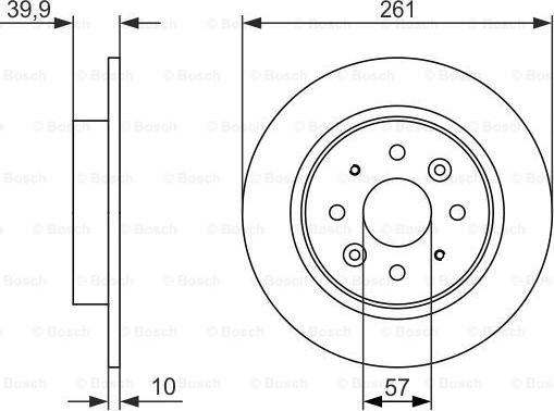 BOSCH 0 986 479 597 - Əyləc Diski furqanavto.az