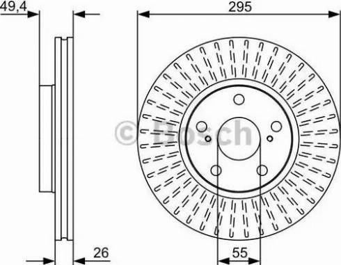 BOSCH 0 986 479 561 - Əyləc Diski furqanavto.az