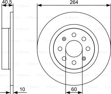 BOSCH 0 986 479 517 - Əyləc Diski furqanavto.az