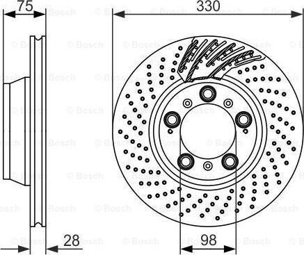 BOSCH 0 986 479 581 - Əyləc Diski furqanavto.az