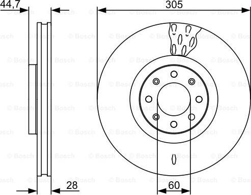 BOSCH 0 986 479 531 - Əyləc Diski furqanavto.az