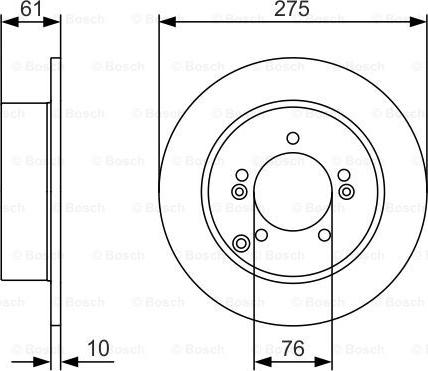 BOSCH 0 986 479 525 - Əyləc Diski furqanavto.az