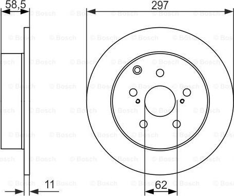 BOSCH 0 986 479 574 - Əyləc Diski furqanavto.az