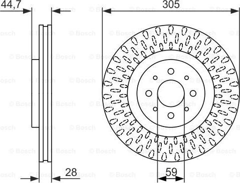 BOSCH 0 986 479 570 - Əyləc Diski furqanavto.az