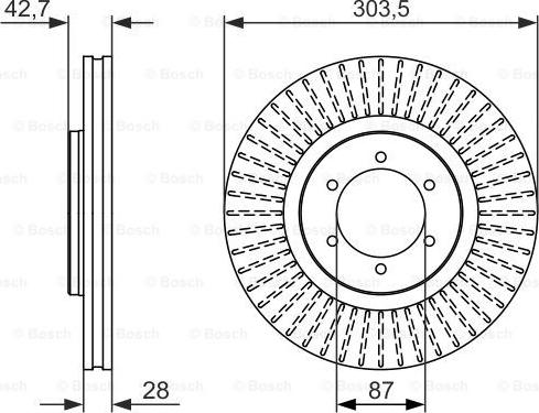 BOSCH 0 986 479 694 - Əyləc Diski furqanavto.az