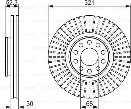 BOSCH 0 986 479 690 - Əyləc Diski furqanavto.az