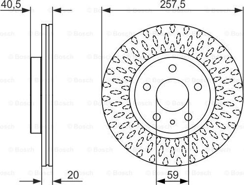 BOSCH 0 986 479 647 - Əyləc Diski furqanavto.az