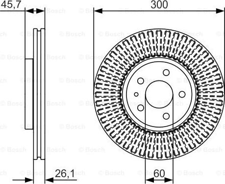 BOSCH 0 986 479 666 - Əyləc Diski furqanavto.az