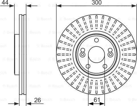 BOSCH 0 986 479 668 - Əyləc Diski furqanavto.az