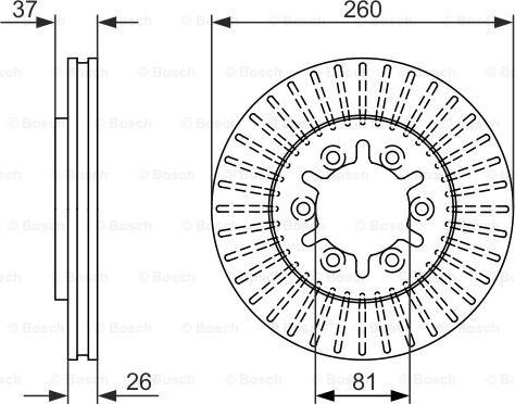 BOSCH 0 986 479 605 - Əyləc Diski furqanavto.az