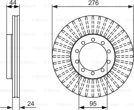 BOSCH 0 986 479 608 - Əyləc Diski furqanavto.az